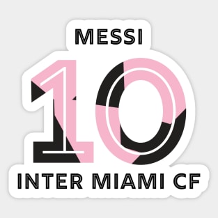 Lionel Messi Miami 10 Sticker